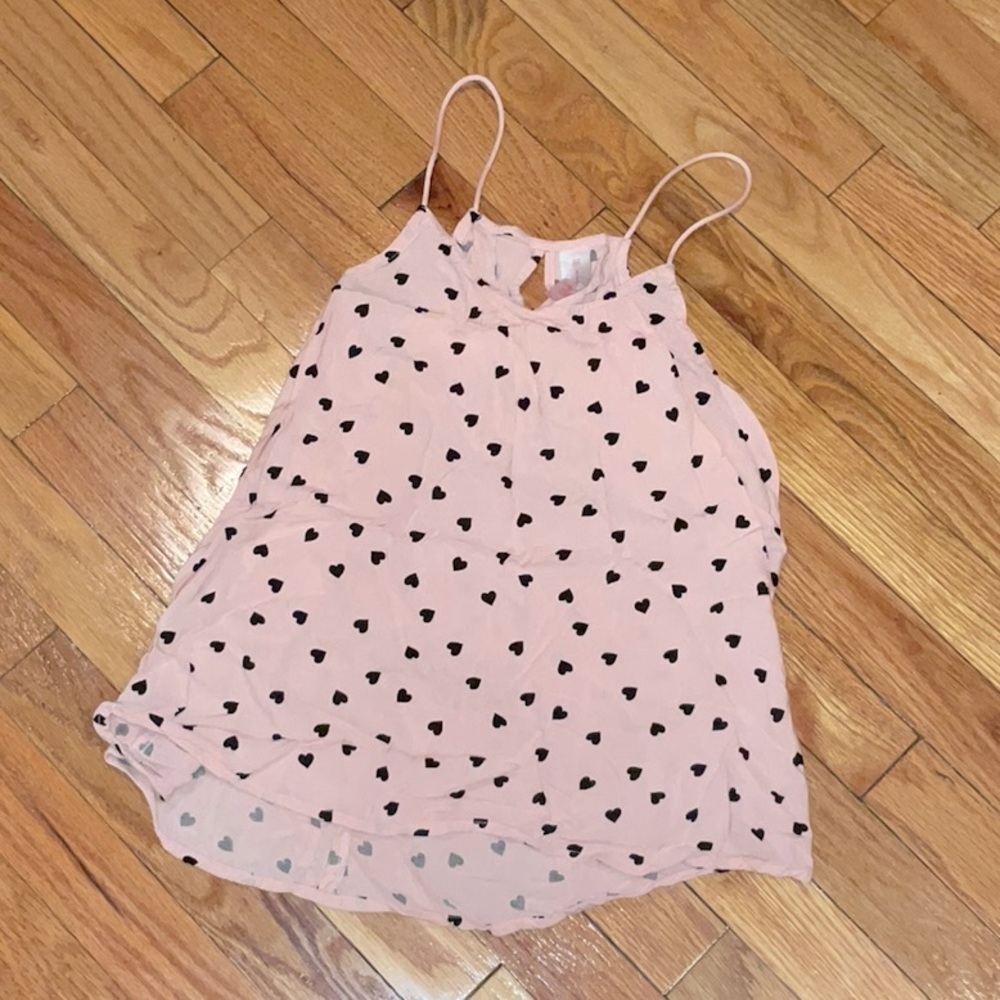 No Boundaries flowy top , heart patterned